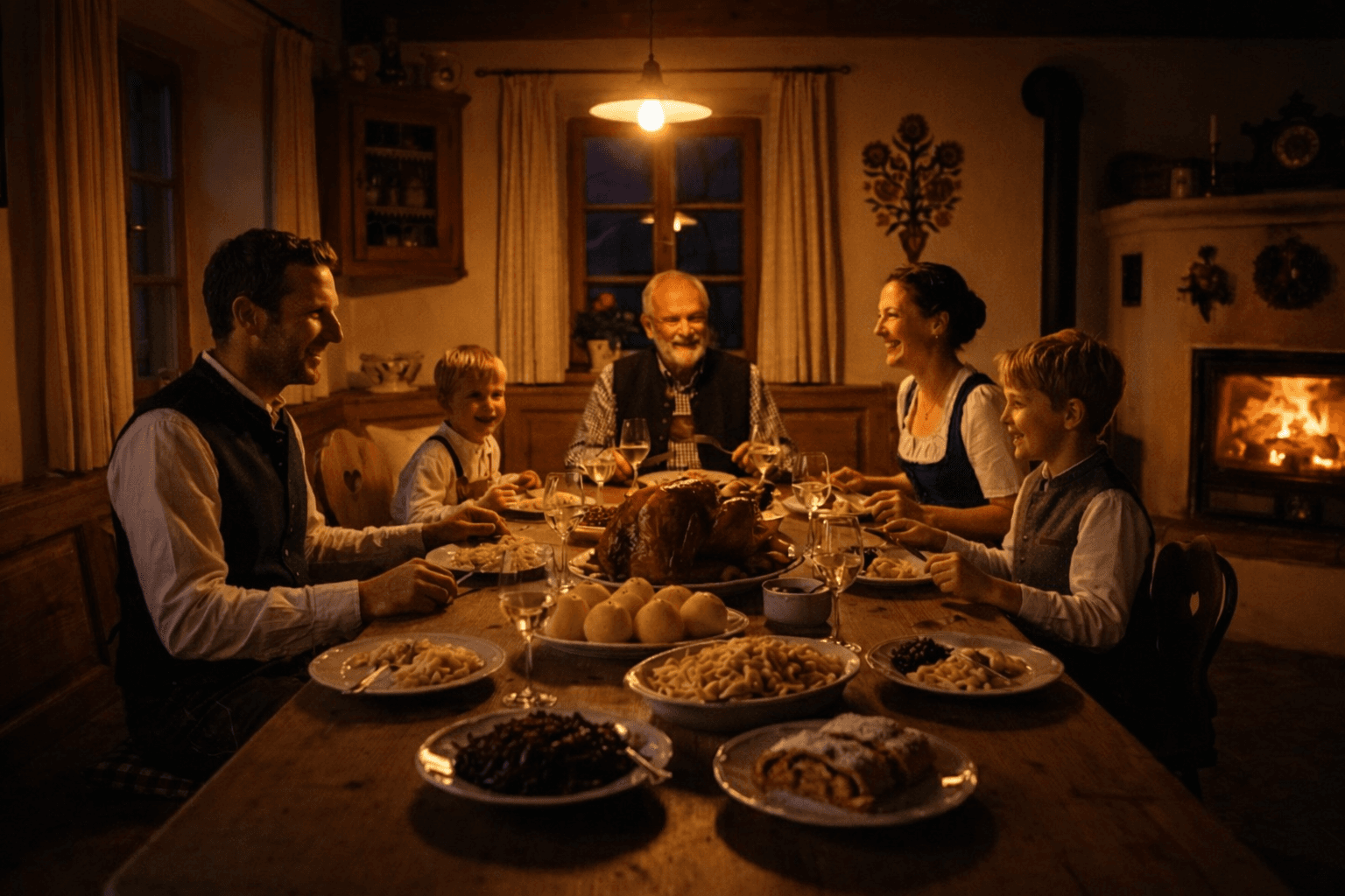 German family dinner