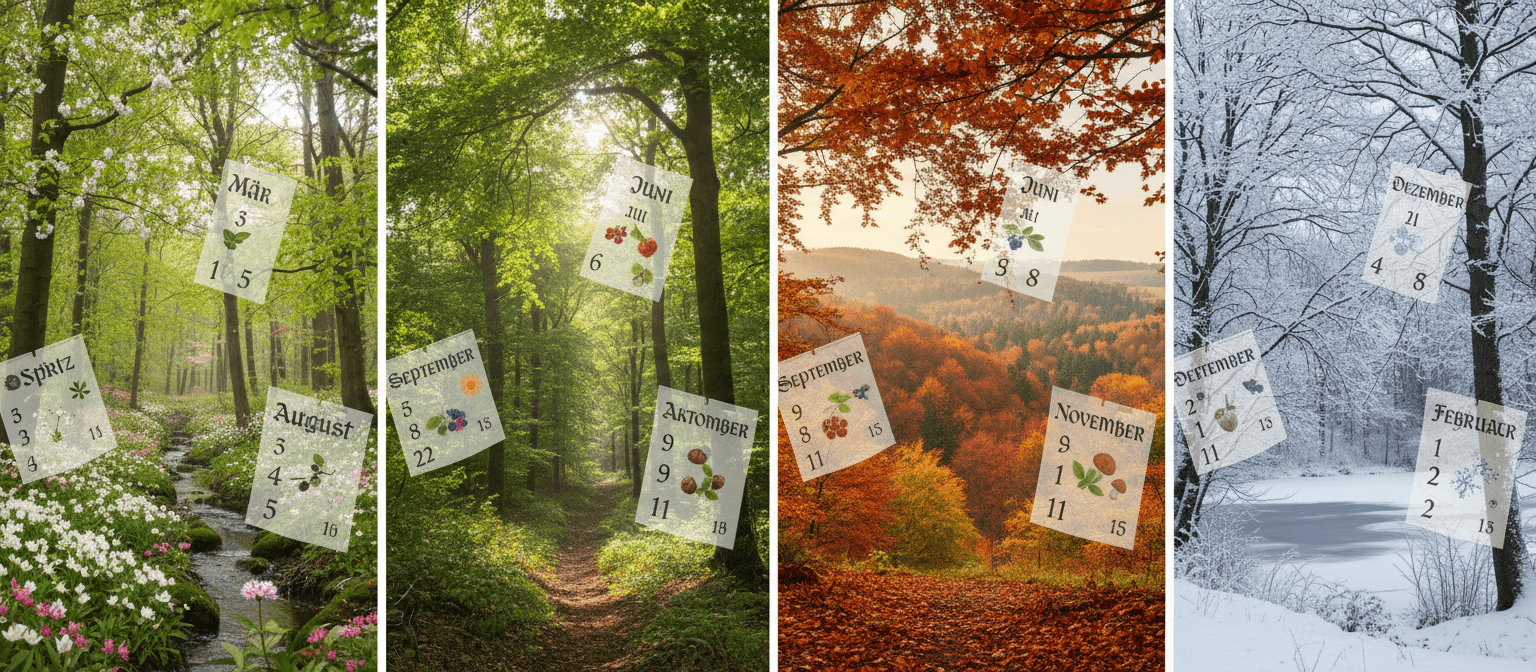 German seasons, time and numbers